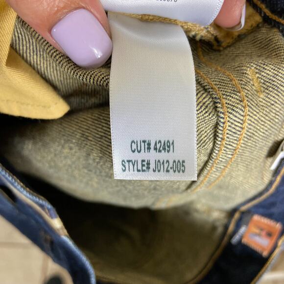 Jean Atelier Dark Wash High Rise Skinny Jeans Size 26 Button Fly - Picture 11 of 11